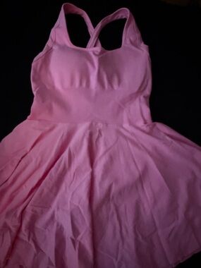 Girls Pink Sleeveless Skater Dress